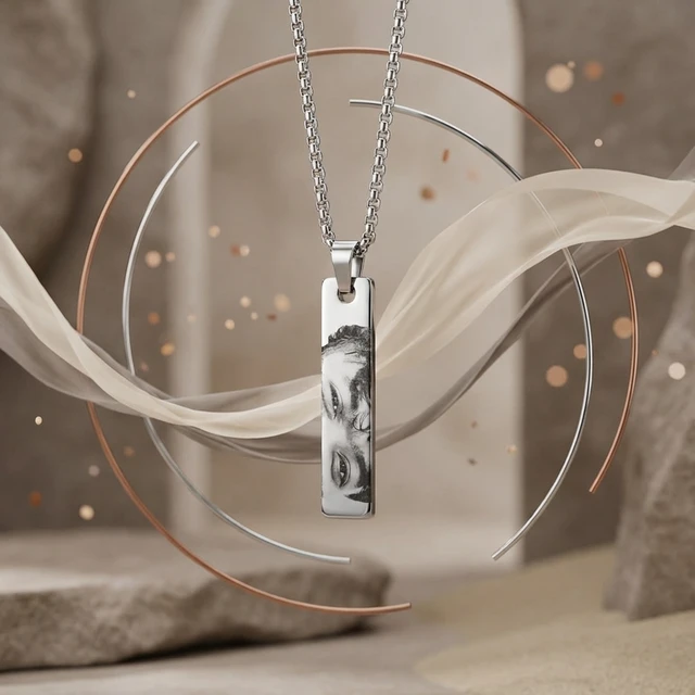 Personalised Eye Engraved Pendant -Unisex