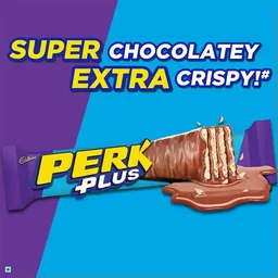 Cadbury Perk Plus Chocolate Coated Wafer Bar - 38 g