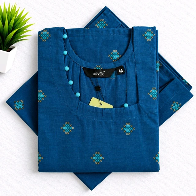 Shyla Silk Kurti With Side Pocket