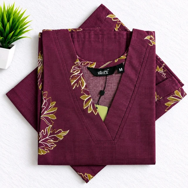 Shyla Silk Kurti With Side Pocket