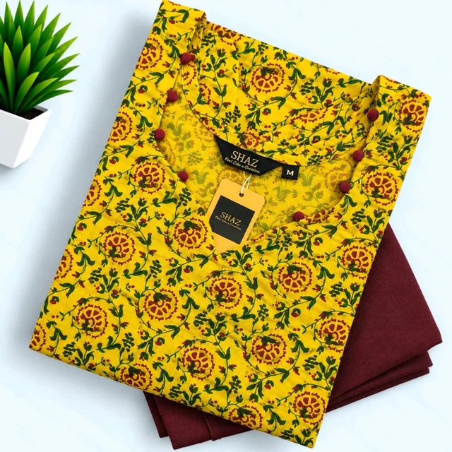 Efa Fashion Silk Kurti With Jeggings Combo