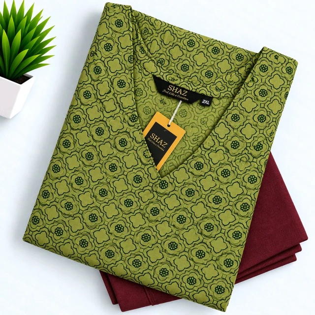 Shaz Fashion Silk Kurti With Jeggings Combo