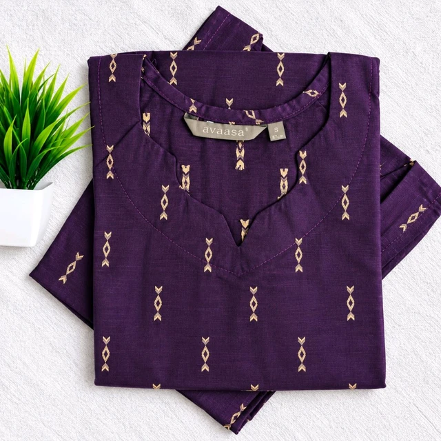 Raw Silk Side open Kurti