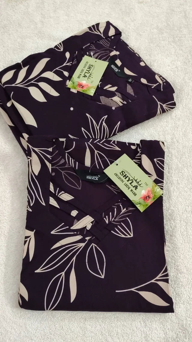 Premium Rayon Kurti With Side Pocket