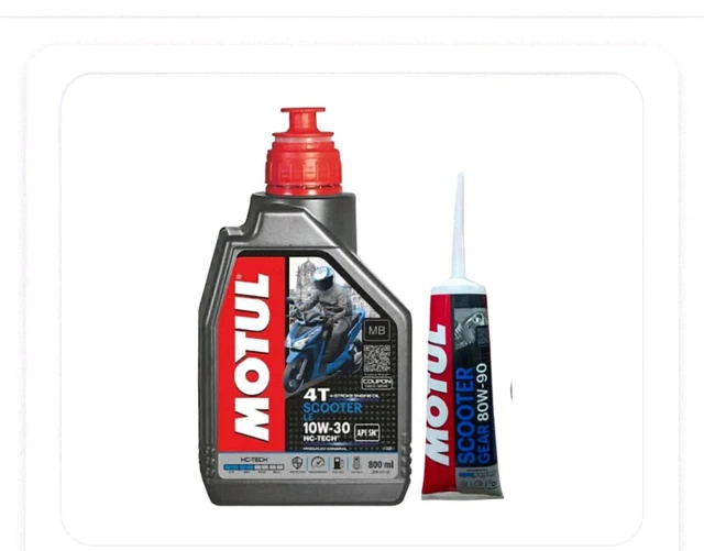 Motul Scooter Le MB 4T 10W30 800ml Combo With Gear Oil 80W90 120ml