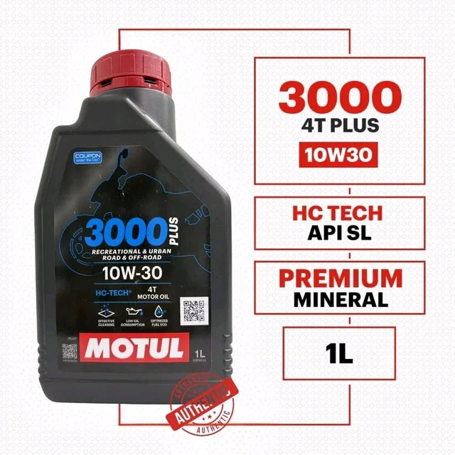 Motul 3000 Plus 4T 10W30 1litre 