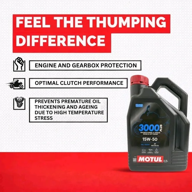 Motul 3000 Plus 4T 15W50 2.5litre