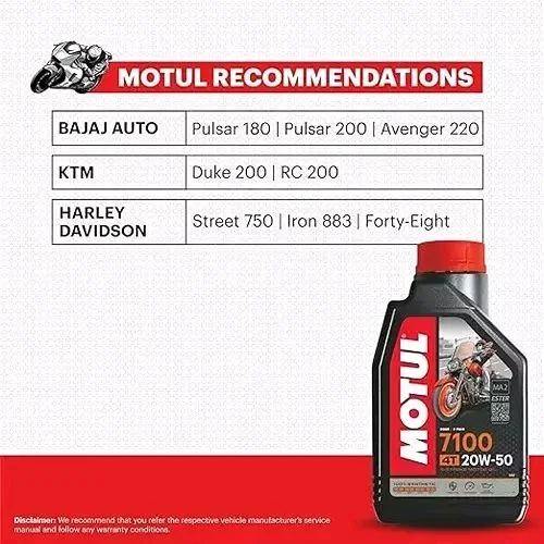Motul 7100 4T 20W50 1.25litre