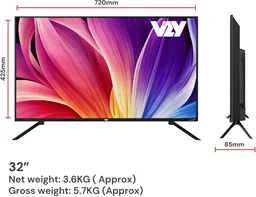 DishTV 80 cm (32 inch) Full HD LED Smart Google TV with Entertainment Hub By dishtv