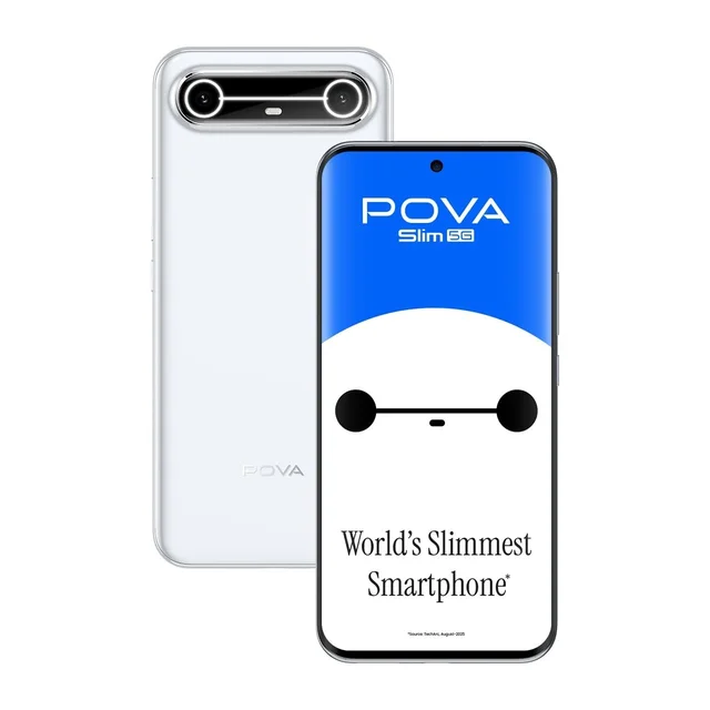 Pova Slim 5G (Slim White, 8GB+128GB)