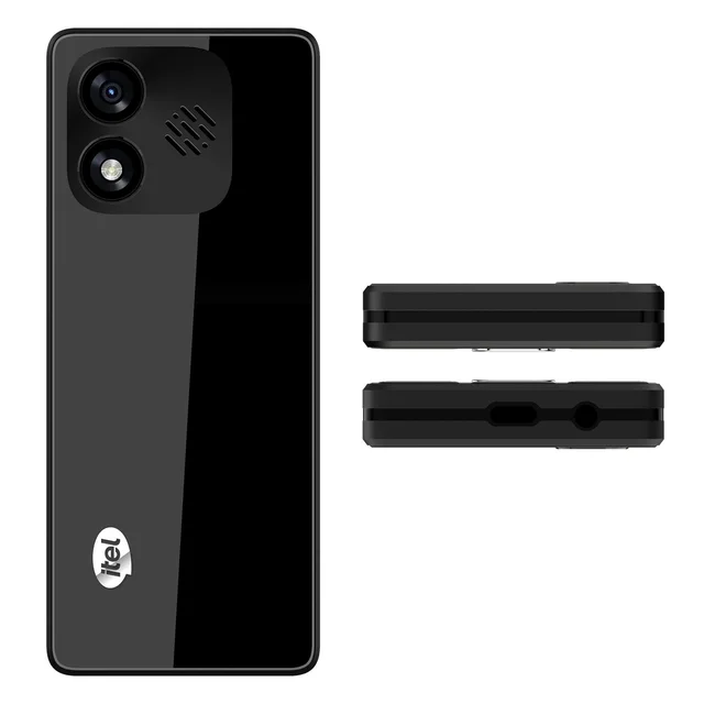 itel Super Guru 4G Max | Dual 4G | Max 3" Display | Smart AI Voice Assistant | 2000 mAh Battery | Type-C Charger | Cloud App Support | Bluetooth | Black