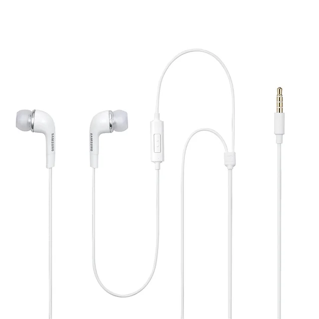 Samsung Original EHS64 Wired in Ear Earphones with Mic, Black - White
