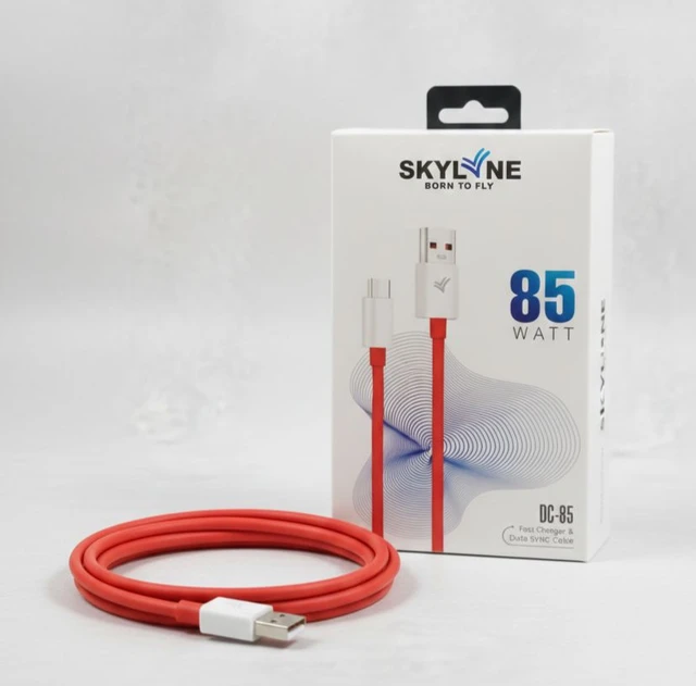Time -C Skylne 85 Watt Fast Charger Data Cable - Type-C
