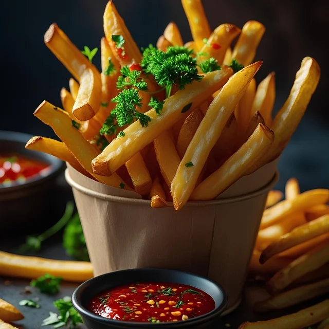Crispy Golden French Fries – Fresh, Veg & Perfectly Seasoned