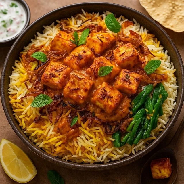 Paneer Biryani – Aromatic, Flavor-Packed & Rich Dum Style Biryani
