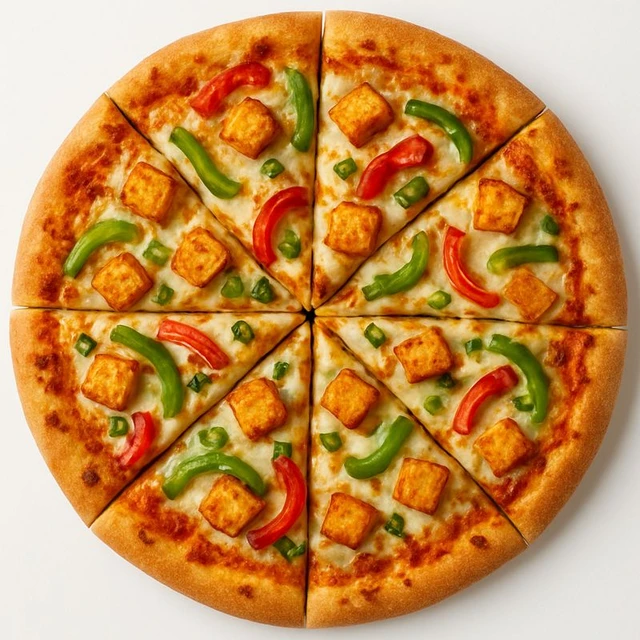 Cheese Capsicum Paneer Pizza – Fresh, Cheesy & Loaded with Flavour