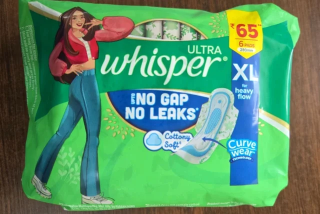 Whisper Ultra Curve 65/-