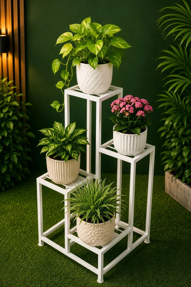Corner Stand 4 Pots