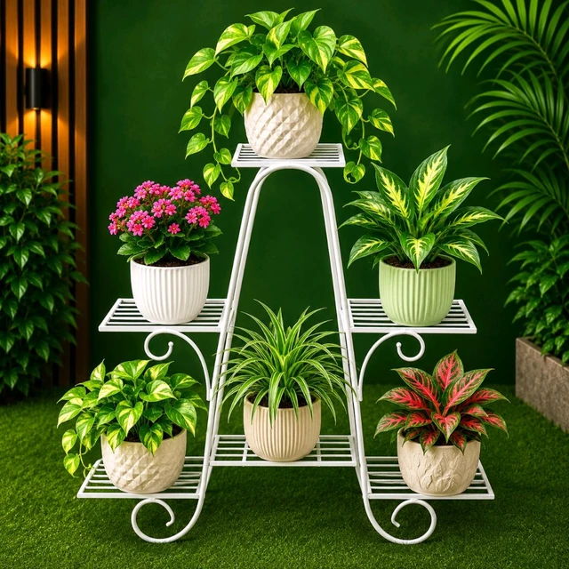 6 Pots Designer Stand