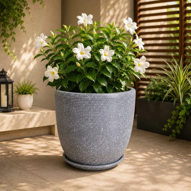 Galaxy | Round Ribbed RotoMould Planter