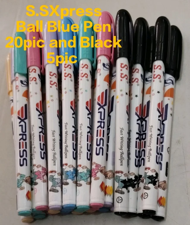 S.S.Xpress Blue Black 25 Pens