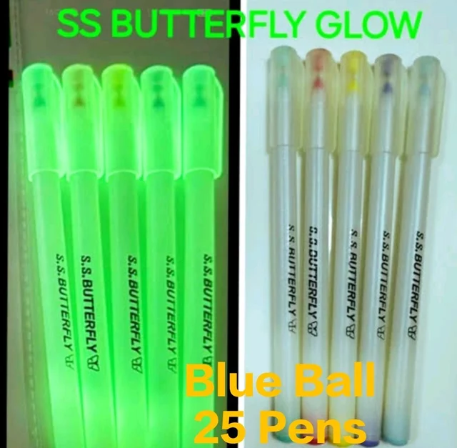 S.S.butterfly Glow 25 Pens