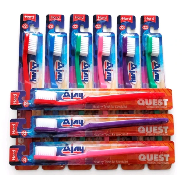 Ajay Hard Toothbrush (PACK OF 9)