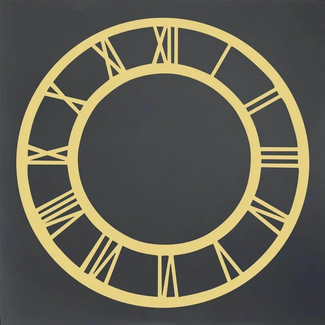 Golden Acrylic Clock Roman Ring - 5 inch