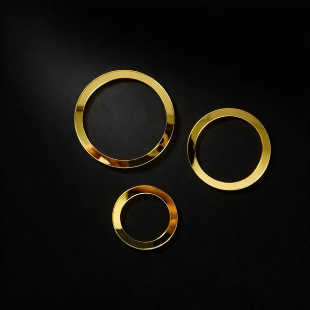 Golden Acrylic Circle Frame