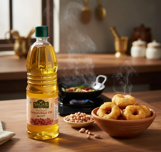 Mara Chekku Groundnut oil / மரச்செக்கு கடலை எண்ணெய் -1Ltr