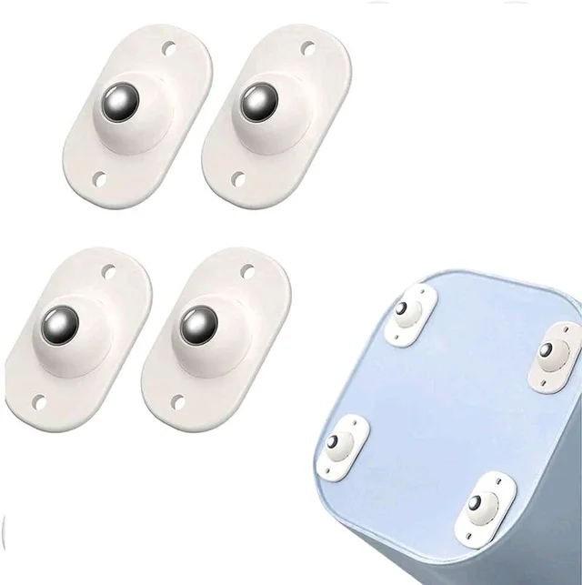 Self Adhesive Mini Swivel Casters Wheels (4 Pcs)