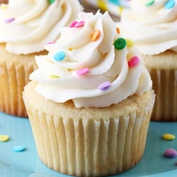 Slice Vanilla Cupcake