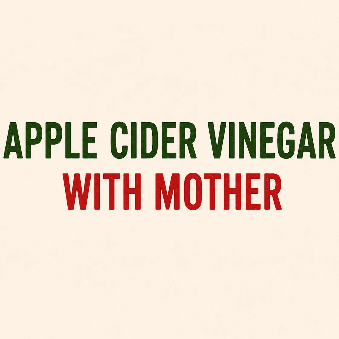 Raw, Unfiltered & Unpasteurized 