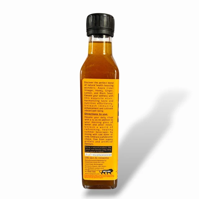 Apple Cider Vinegar With Ginger, Honey 275 ML - 275 ML