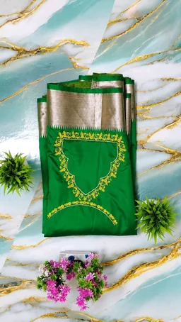 Silk Saree 0023 With Embroidery