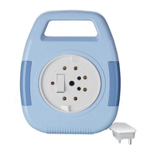 ANCHOR Anchor By Panasonic 6A 2pin Flex Box With Indicator & Handle 4 Mtr Extension Flex Box For Home And Office
