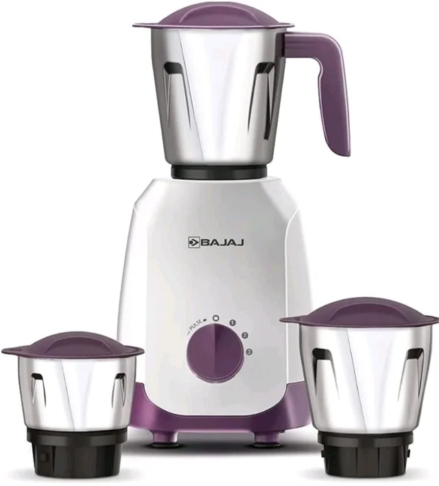 Bajaj New BAJAJ Ninja Series Carve 750 Mixer Grinder (3 Jars, White & Purple)
Visit the Bajaj Store
4.0 4.0 out of 5 stars