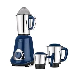 Bajaj Military Series Glamore 800W Mixer Grinder | 3 Stainless Steel Military Grade Jars* | DuraCut® Blades | 2 Yrs Warranty 【Royal Blue】