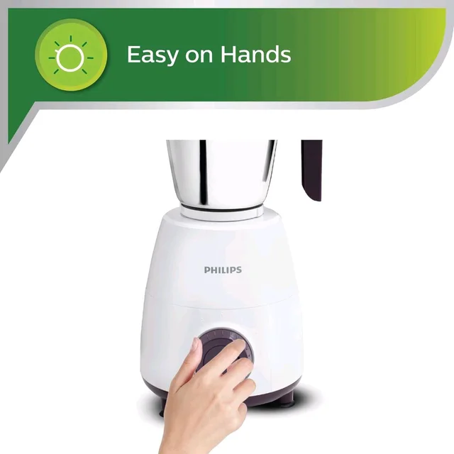 Philips PHILIPS HL7505 500W Mixer Grinder (White and Purple