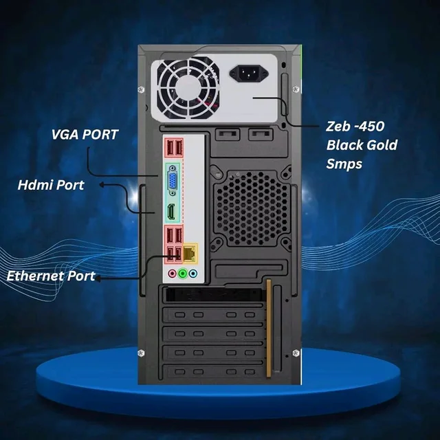 Assembled Desktop CPU with Core i5-3470 Gen 3.20Ghz II 16GB Ram II 256GB SSD II HDMI VGA Ports II Win 10 Pro II WiFi + II MS Office II Full Metal