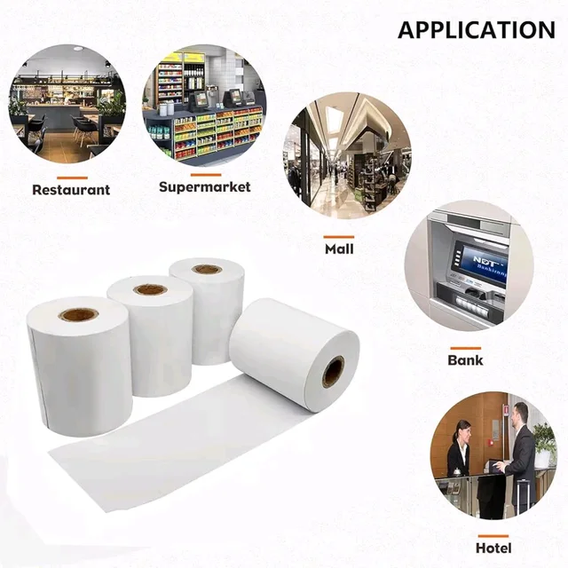 swaggers Thermal Paper/Billing Machine/POS Machine Rolls 2 inch- 57mm(Width) x 25 meter(Length) with fine class black colour printing (Pack Of 10 Rolls)