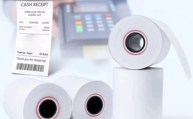 swaggers Thermal Paper/Billing Machine/POS Machine Rolls 2 inch- 57mm(Width) x 25 meter(Length) with fine class black colour printing (Pack Of 10 Rolls)
