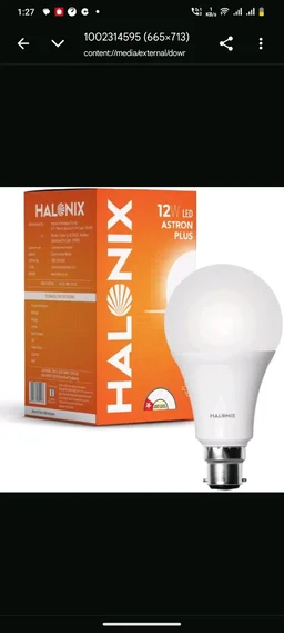 HALONIX Halonix 12W B22 Base LED Bulb – Cool Daylight (6500k) | Energy Efficient | Best led bulb for home | Surge Protection up to 4KV | Rated Life 15000 Hrs | for Home & Office |Pack of 1