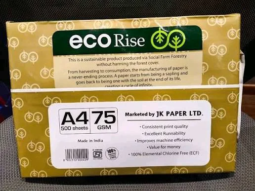 Eco GENERIC Copier Paper Eco Rise A4 Size 75 GSM 1 Ream 500 Sheets (Pack of 10)