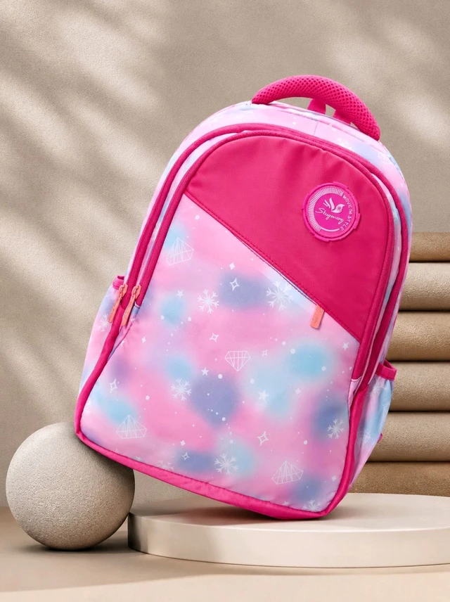 SKYWAY BAGS Skyway Floral Print School Backpack for Girls | Lightweight Kids Backpack | Model 370