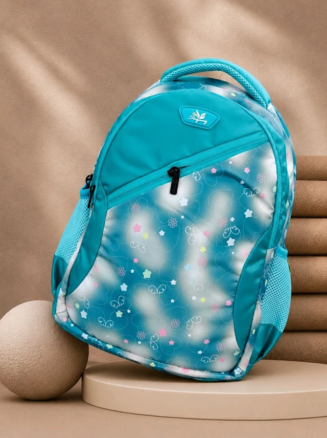 Skyway Model 388 Butterfly Print School Backpack for Girls | Lightweight Kids School Bag