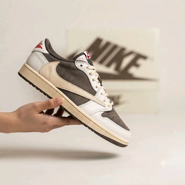 Nike Air jordan 1 X Travis Scott Reverse Mocha (First Copy)