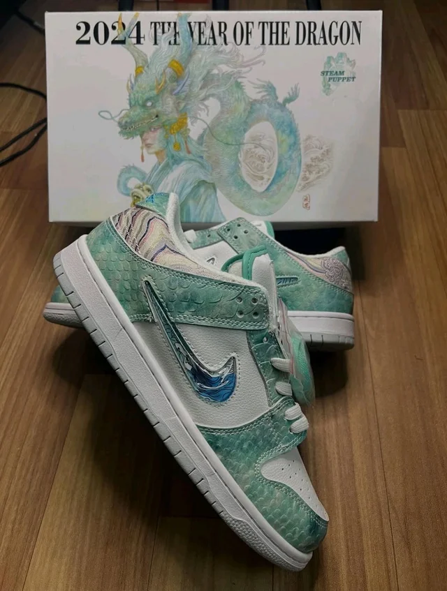 Nikee SB Dunk Low Year Of The Dragon Steam Puppet 143 (First Copy)