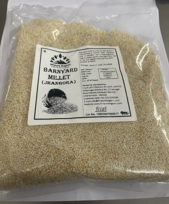 Hillpure Organic Barnyard Milet jhangora 