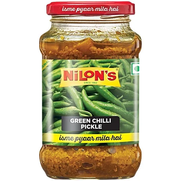 Nilon’s Green Chilli Pickle 375g
